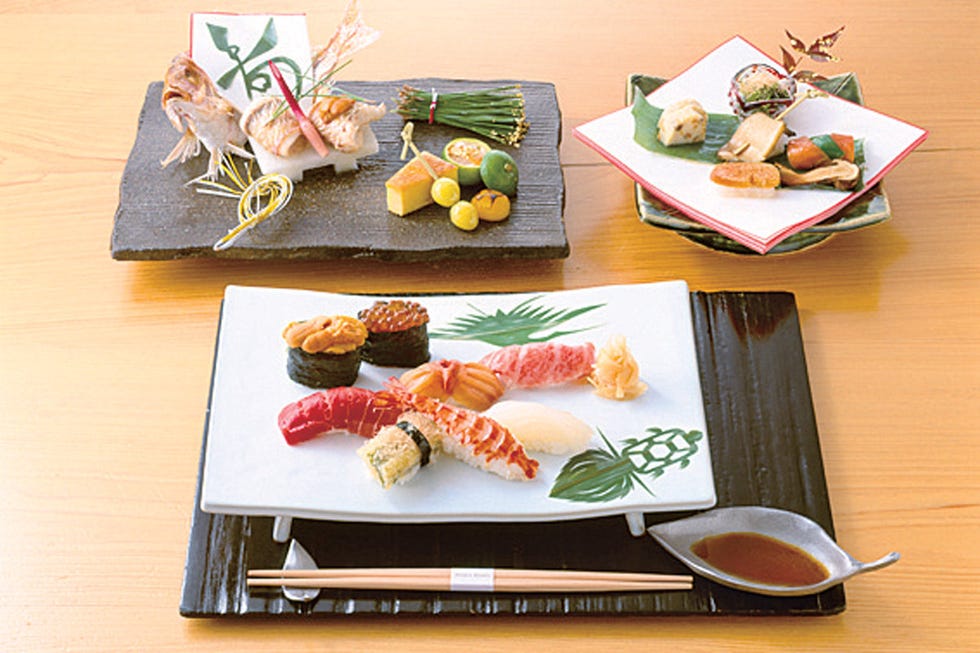 Dish, Cuisine, Food, Kaiseki, Comfort food, Sakana, Sushi, Rice ball, Meal, Osechi, 