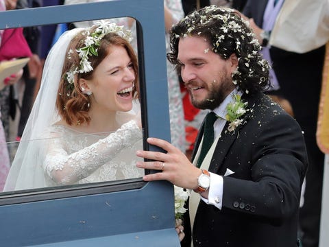 ドラマ ゲーム オブ スローンズ のキット ハリントンとローズ レスリーが結婚