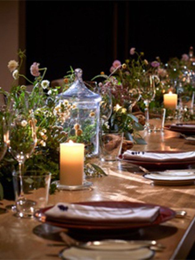 Centrepiece, Candle, Lighting, Table, Floral design, Flower Arranging, Branch, Room, Rehearsal dinner, Floristry, 