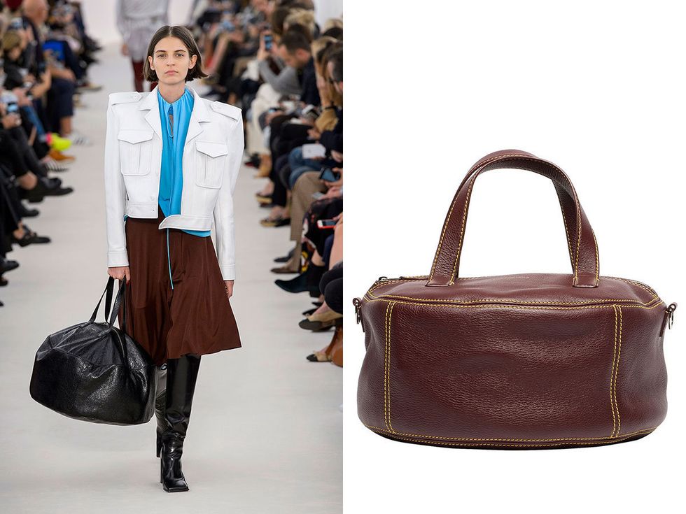 Bag, Handbag, Fashion, Leather, Brown, Shoulder, Fashion accessory, Street fashion, Tote bag, Joint, 