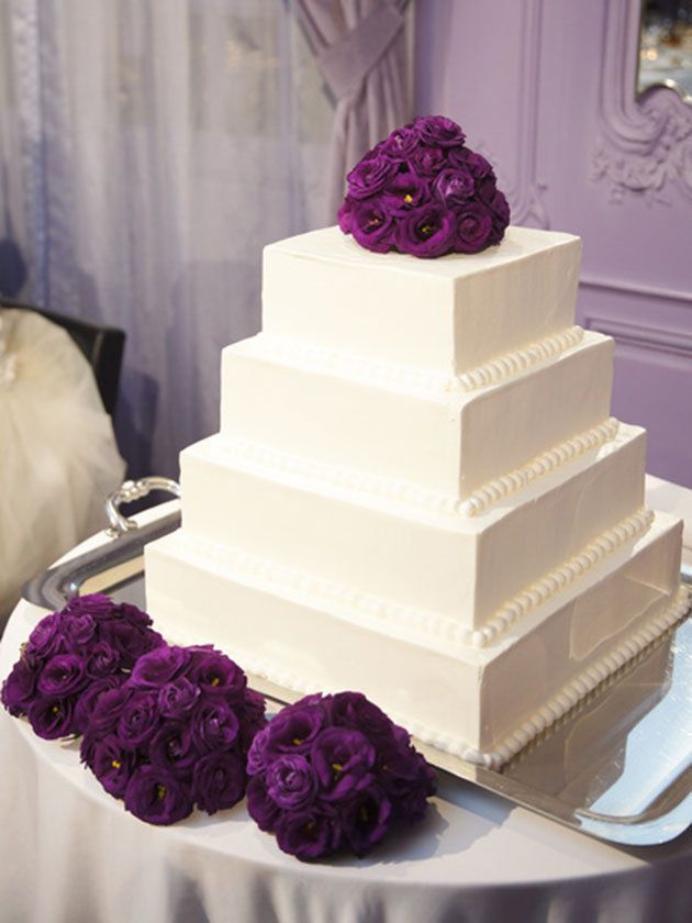 Wedding cake, Cake, Sugar paste, Icing, Cake decorating, Buttercream, Pasteles, Purple, Royal icing, Fondant, 