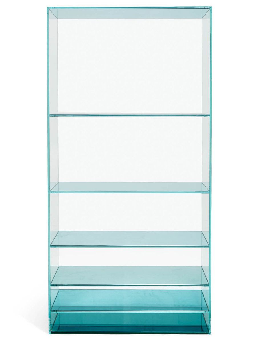 Glass, Aqua, Teal, Rectangle, Turquoise, Parallel, Transparent material, Shelving, Silver, Transparency, 