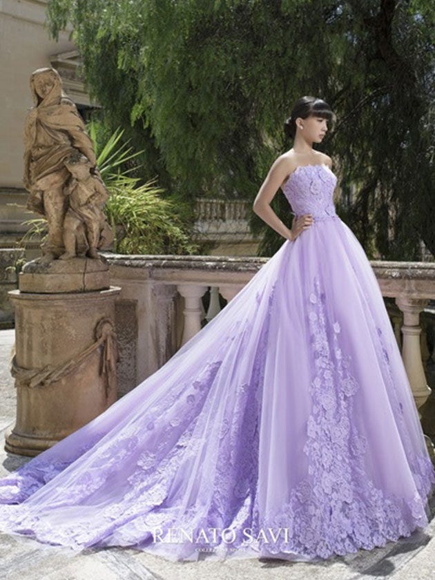 Shoulder, Purple, Textile, Dress, Gown, Formal wear, Lavender, Violet, Sculpture, Embellishment, 