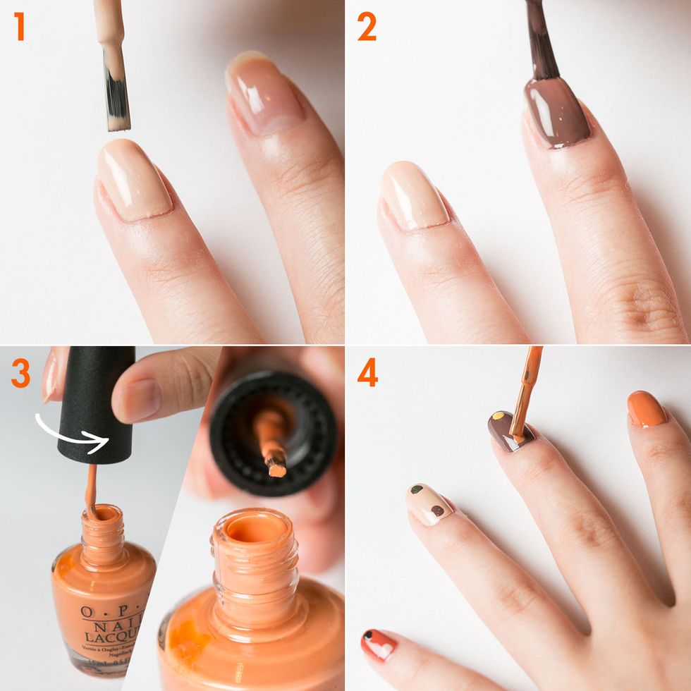 Finger, Product, Brown, Nail, Orange, Style, Amber, Peach, Photography, Nail care, 