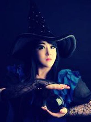 Witch hat, Hat, Headgear, Costume accessory, Costume hat, Costume, Art, Painting, Portrait, Illustration, 