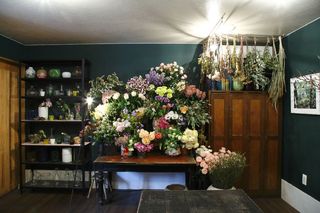 Flower, Bouquet, Room, Interior design, Flowerpot, Interior design, Ceiling, Floristry, Flower Arranging, Shelving, 
