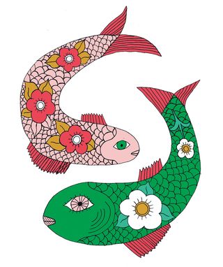 Illustration, Symbol, Graphics, Drawing, Serpent, Fish, 