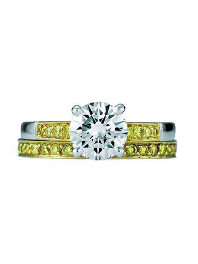 Jewellery, Fashion accessory, Yellow, Diamond, Ring, Gemstone, Engagement ring, Body jewelry, Metal, Platinum, 