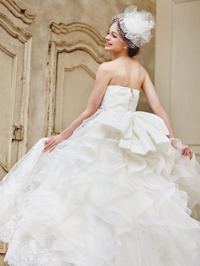 Gown, Wedding dress, Clothing, Dress, Bridal clothing, Bridal party dress, Bride, Photograph, Shoulder, Strapless dress, 