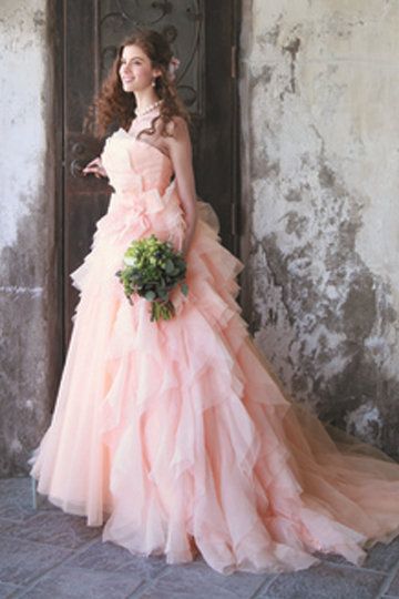 Clothing, Dress, Shoulder, Textile, Photograph, Bridal clothing, Formal wear, Gown, Pink, Petal, 