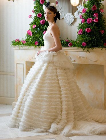 Clothing, Petal, Dress, Shoulder, Textile, Bridal clothing, Pink, Gown, Wedding dress, Bride, 
