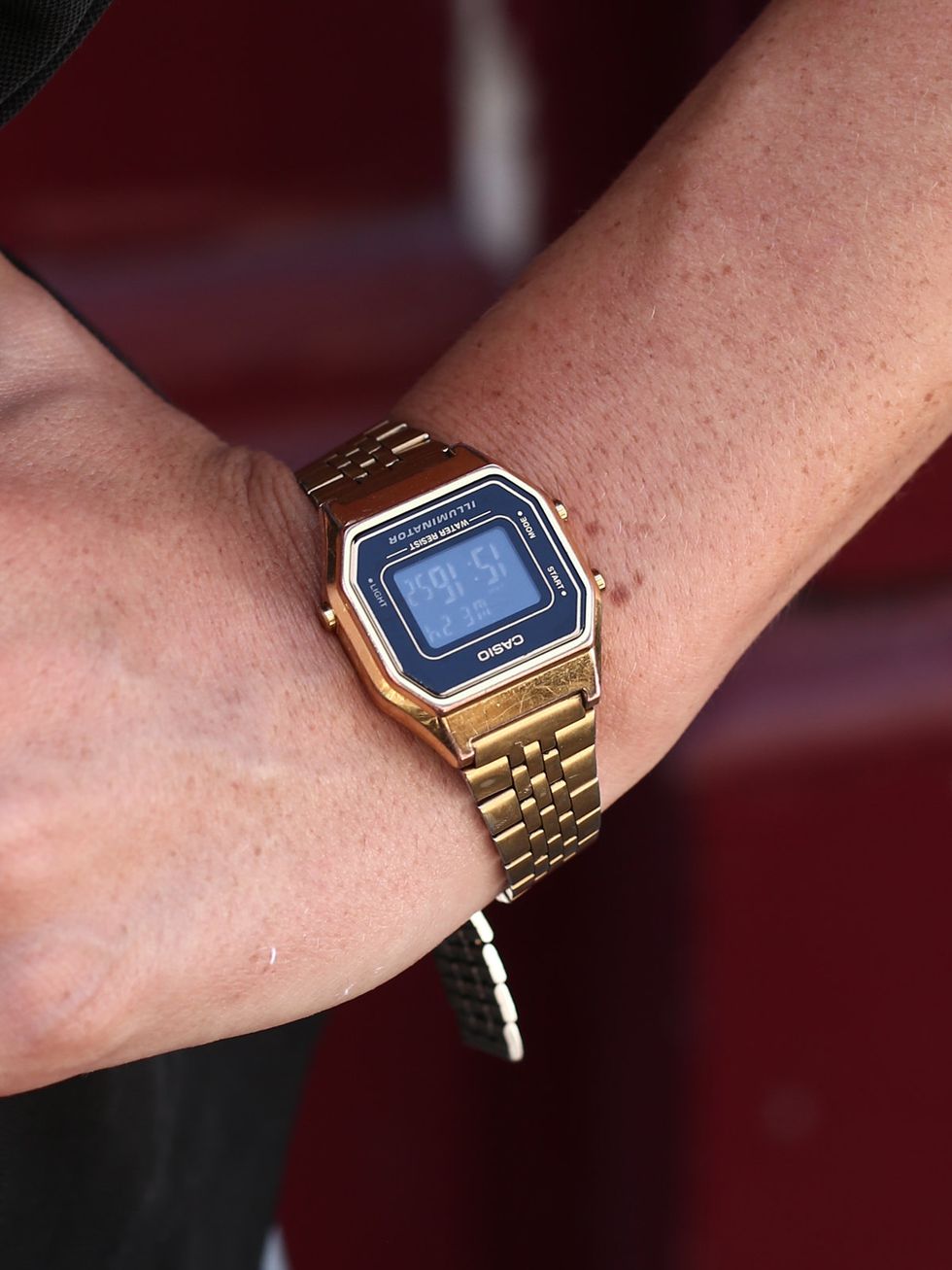 Blue, Finger, Wrist, Watch, Watch accessory, Fashion accessory, Fashion, Metal, Analog watch, Azure, 