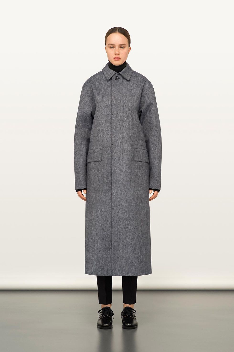 Sleeve, Shoulder, Textile, Collar, Joint, Outerwear, Standing, Coat, Style, Overcoat, 