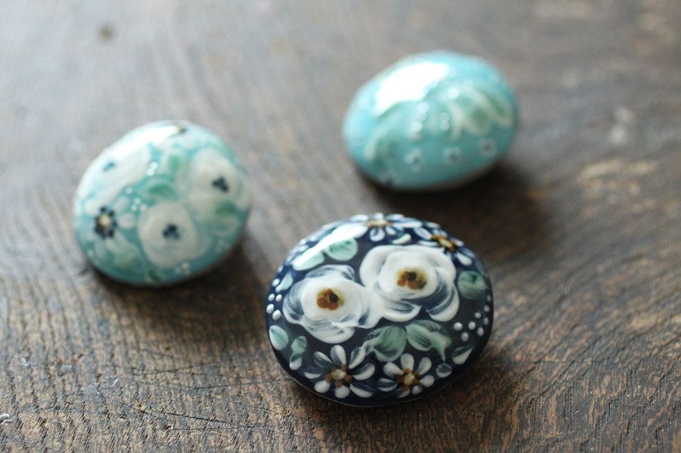 Teal, Turquoise, Natural material, Aqua, Collection, Ingredient, Easter egg, Easter, Oval, Turquoise, 