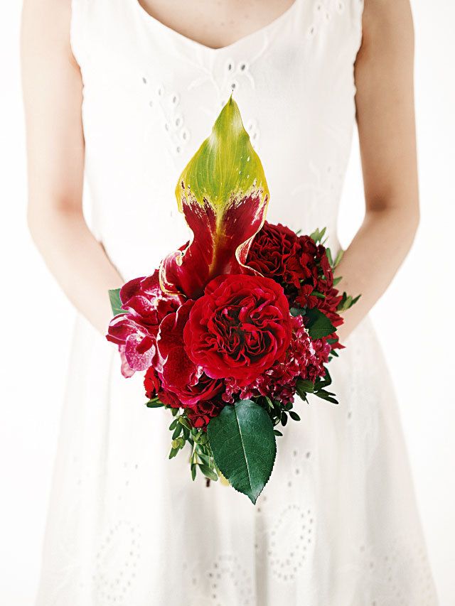 Petal, Green, Shoulder, Red, Photograph, Flower, Joint, White, Bridal clothing, Dress, 