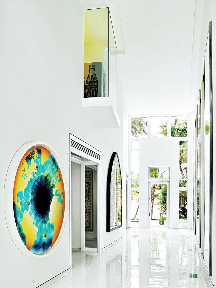 Interior design, Wall, Colorfulness, Paint, Art, Turquoise, Rectangle, Visual arts, Design, Modern art, 