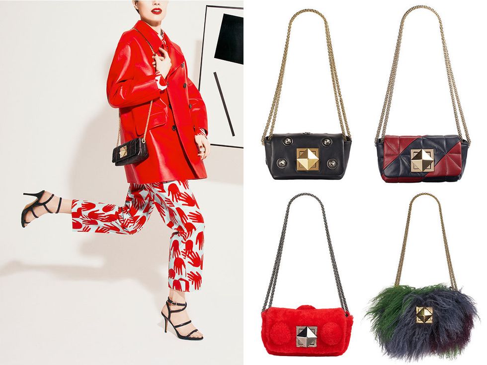 Product, Red, Textile, Bag, Pattern, Style, Luggage and bags, Fashion, Shoulder bag, Maroon, 