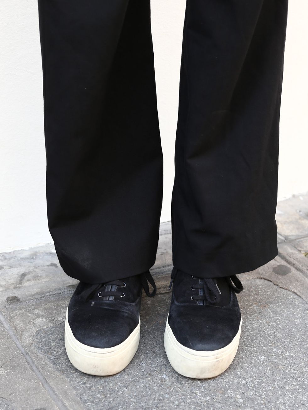 Footwear, Standing, White, Style, Fashion, Black, Black-and-white, Monochrome, Grey, Street fashion, 