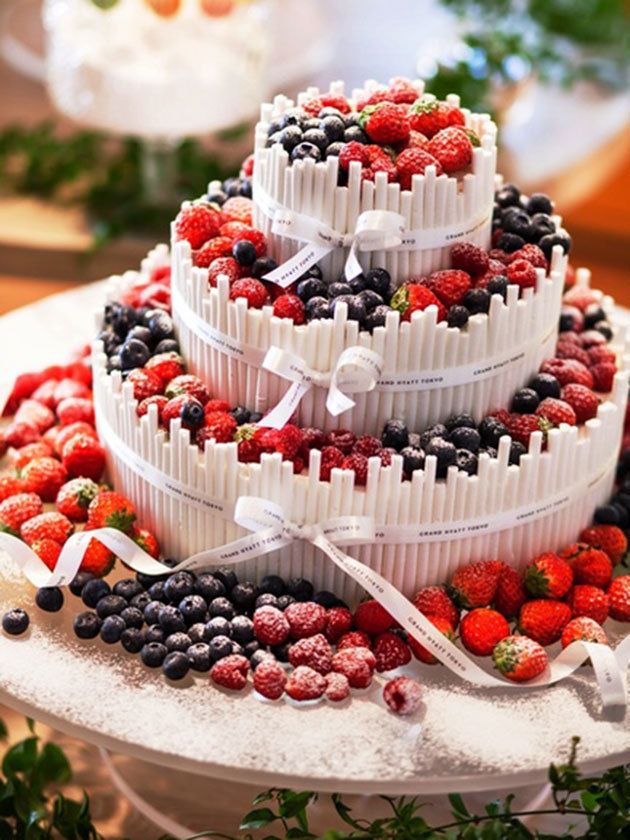 Food, Dessert, Cake, Cuisine, Cake decorating, Dish, Torte, Berry, Wedding cake, Buttercream, 