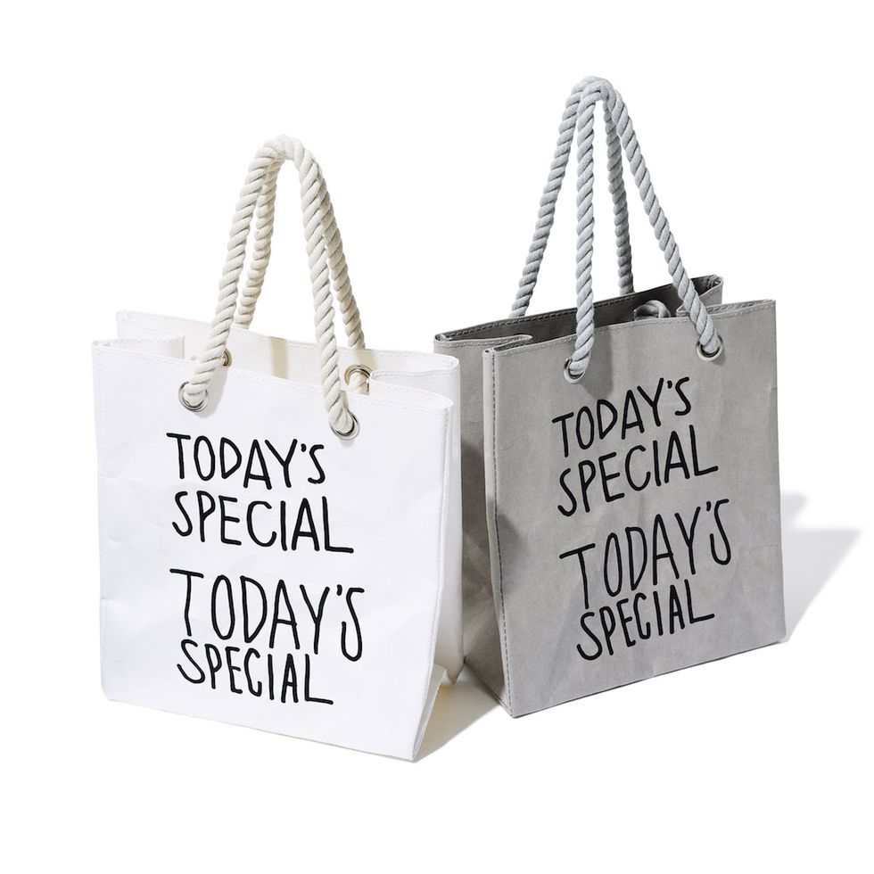 Text, White, Style, Font, Shoulder bag, Metal, Black-and-white, Label, Shopping bag, Material property, 