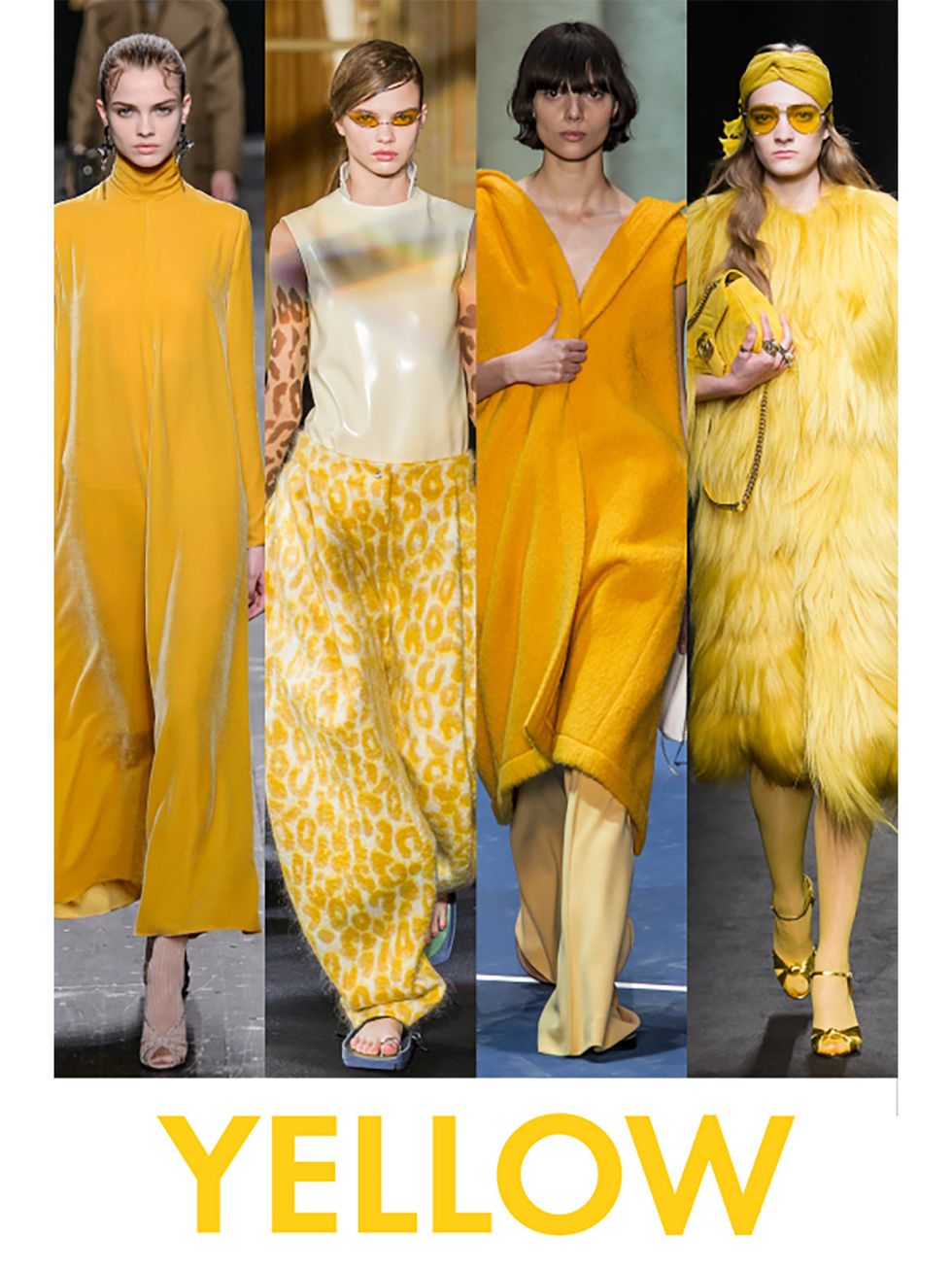 Yellow, Style, Fashion, Costume design, Fur, Fashion design, Fashion model, Waist, One-piece garment, Fashion show, 