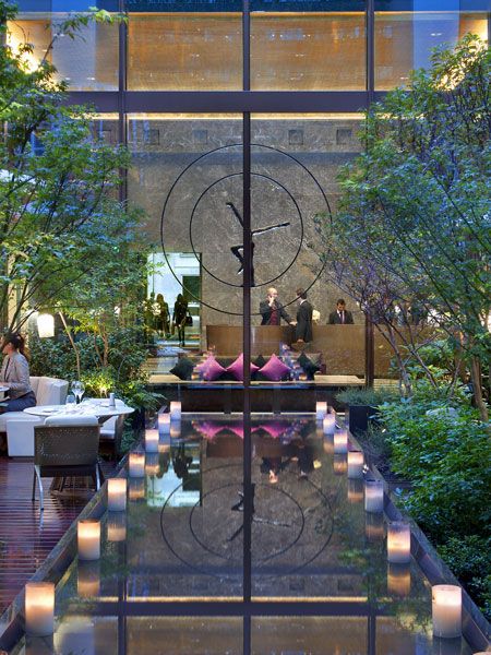 Arch, Courtyard, Water feature, Outdoor furniture, 