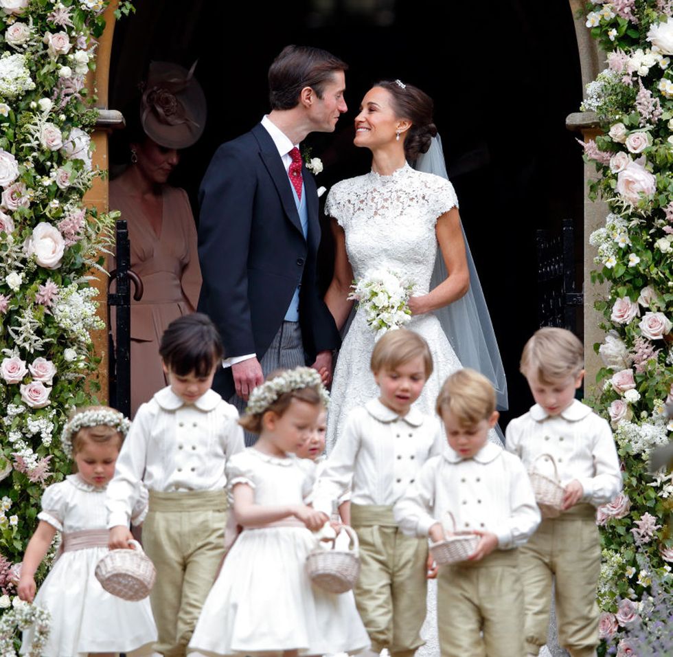 Child, People, Photograph, Ceremony, Event, Wedding dress, Wedding, Dress, Bridal clothing, Plant, 