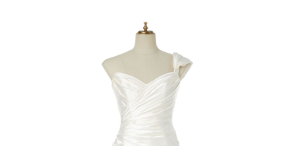 Clothing, Dress, Sleeve, Shoulder, Textile, White, One-piece garment, Formal wear, Gown, Style, 
