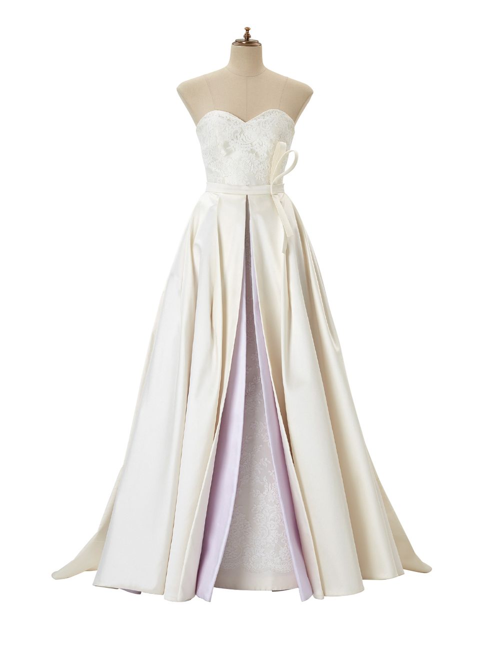 Clothing, Dress, Gown, Bridal party dress, Strapless dress, A-line, Wedding dress, Pink, Formal wear, Day dress, 