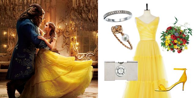 Dress, Yellow, Clothing, Formal wear, Gown, Orange, Bridal party dress, A-line, Fashion, Shoulder, 