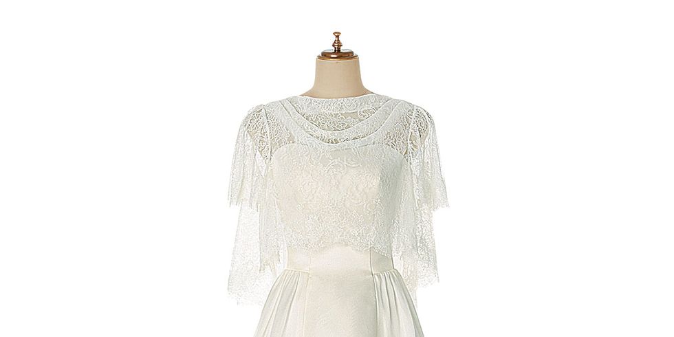Clothing, Gown, Dress, Bridal party dress, Wedding dress, Shoulder, Bridal clothing, A-line, Sleeve, Bridal accessory, 