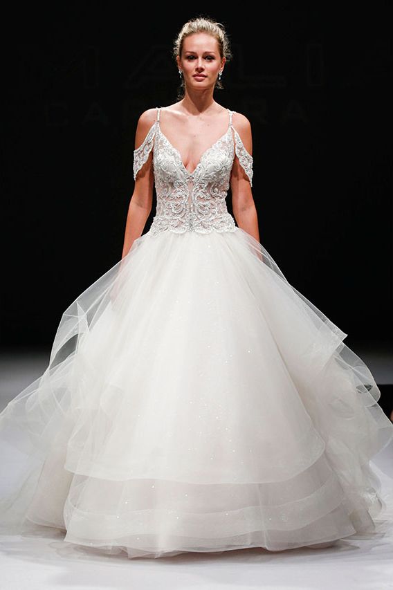 Clothing, Sleeve, Dress, Shoulder, Textile, Bridal clothing, White, Wedding dress, Gown, Formal wear, 