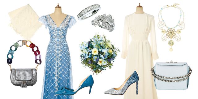 Blue, Dress, Formal wear, Style, Pattern, High heels, Fashion, Aqua, One-piece garment, Basic pump, 