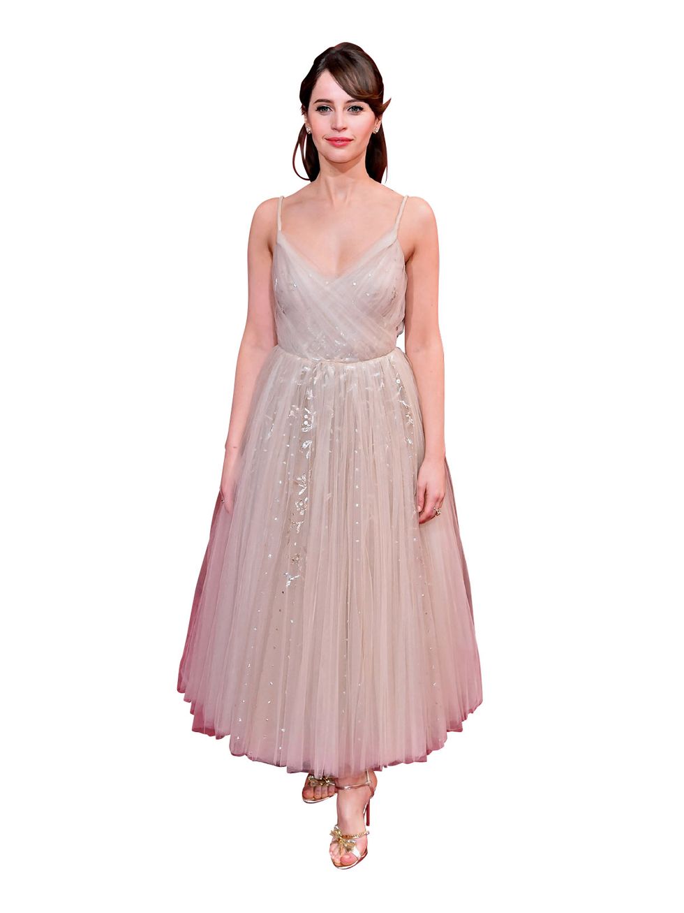 Clothing, Dress, Cocktail dress, Pink, Shoulder, Gown, A-line, Bridal party dress, Fashion model, Day dress, 