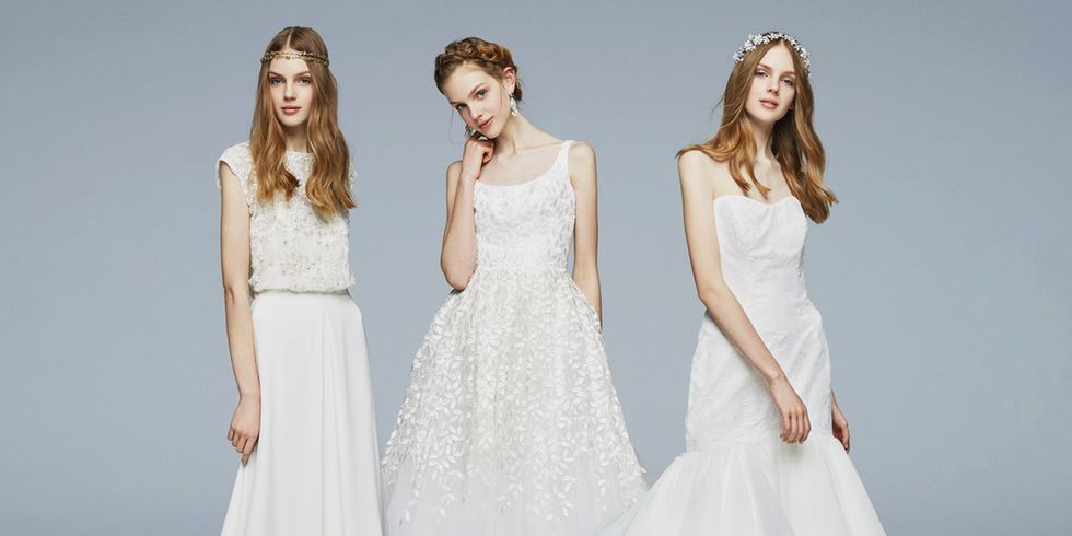 Gown, Wedding dress, Clothing, Dress, Fashion model, Bridal clothing, Bridal party dress, Photograph, Shoulder, White, 