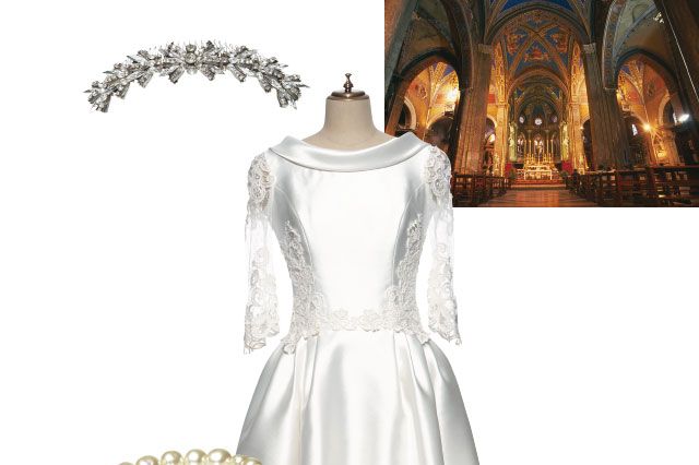 Clothing, Dress, Textile, White, Formal wear, Style, One-piece garment, Gown, Wedding dress, Fashion, 