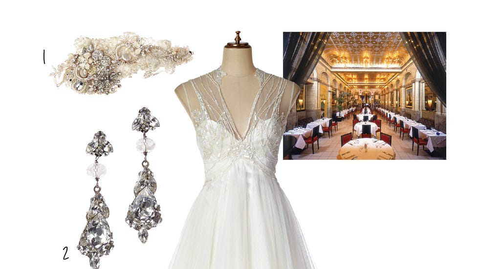 Clothing, Gown, Dress, Wedding dress, White, Shoulder, Bridal party dress, Fashion model, A-line, Bridal clothing, 