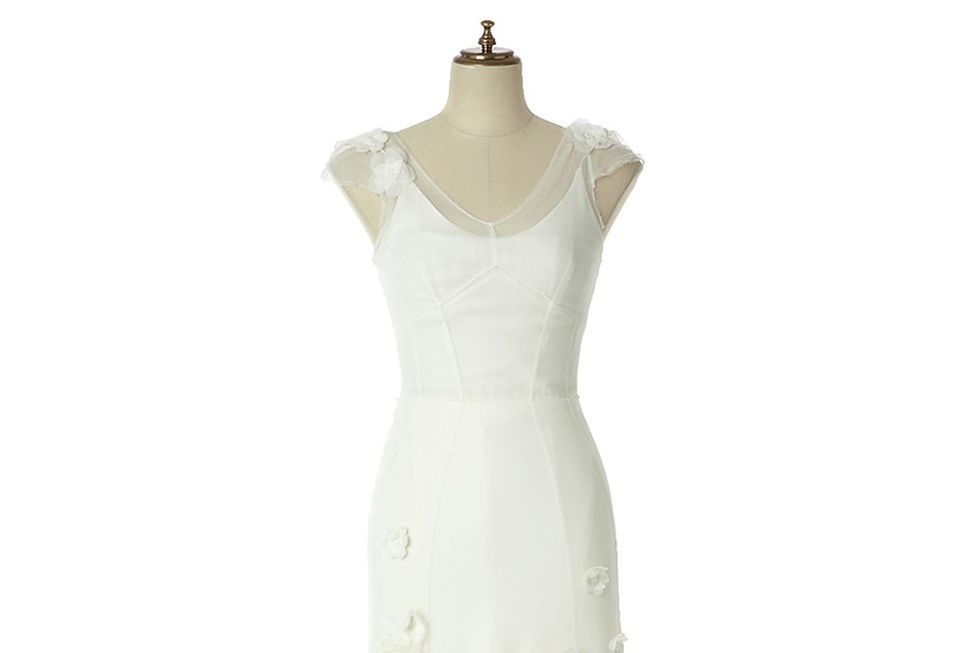 Clothing, Dress, Sleeve, Shoulder, Gown, Textile, White, One-piece garment, Wedding dress, Formal wear, 