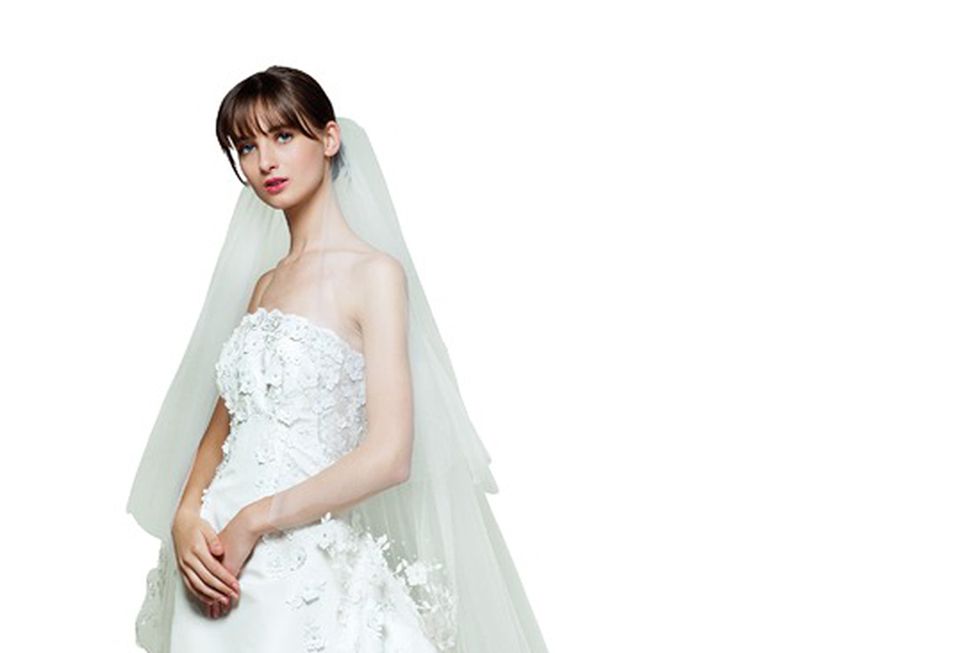 Clothing, Sleeve, Dress, Shoulder, Bridal clothing, Textile, Photograph, White, Standing, Wedding dress, 