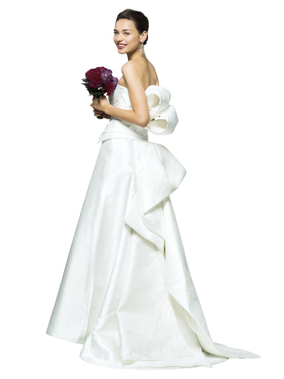 Gown, Dress, Wedding dress, Clothing, Bride, Bridal clothing, Bridal party dress, Fashion model, Shoulder, Formal wear, 