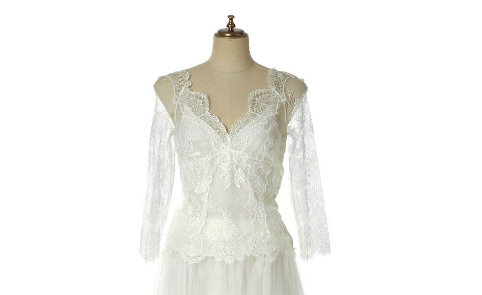 Clothing, Dress, Gown, White, Bridal party dress, Shoulder, A-line, Wedding dress, Day dress, Cocktail dress, 