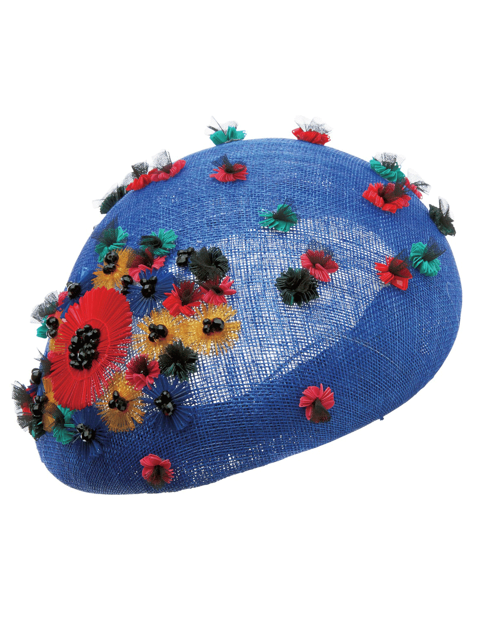 Textile, Headgear, Creative arts, Needlework, Craft, Floral design, Coquelicot, Stitch, Woolen, Woven fabric, 