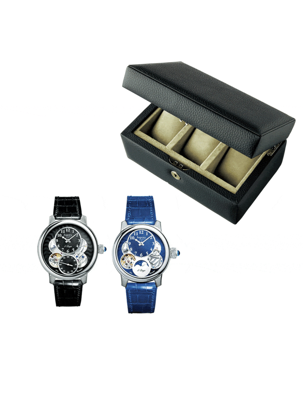 Product, Watch, Watch accessory, Analog watch, Fashion accessory, Glass, Font, Azure, Black, Rectangle, 