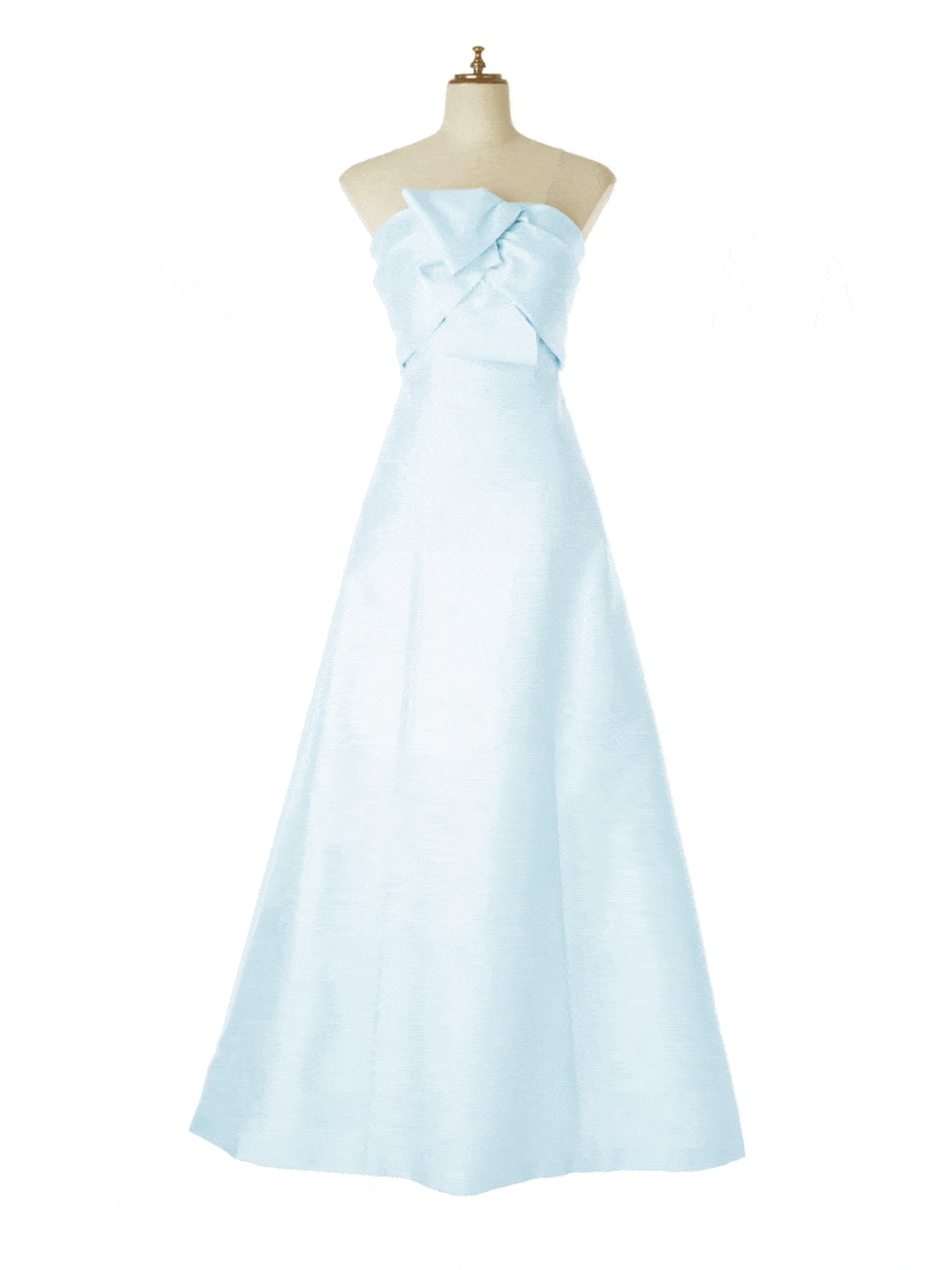 Clothing, Blue, Dress, Sleeve, Shoulder, Textile, White, One-piece garment, Gown, Formal wear, 