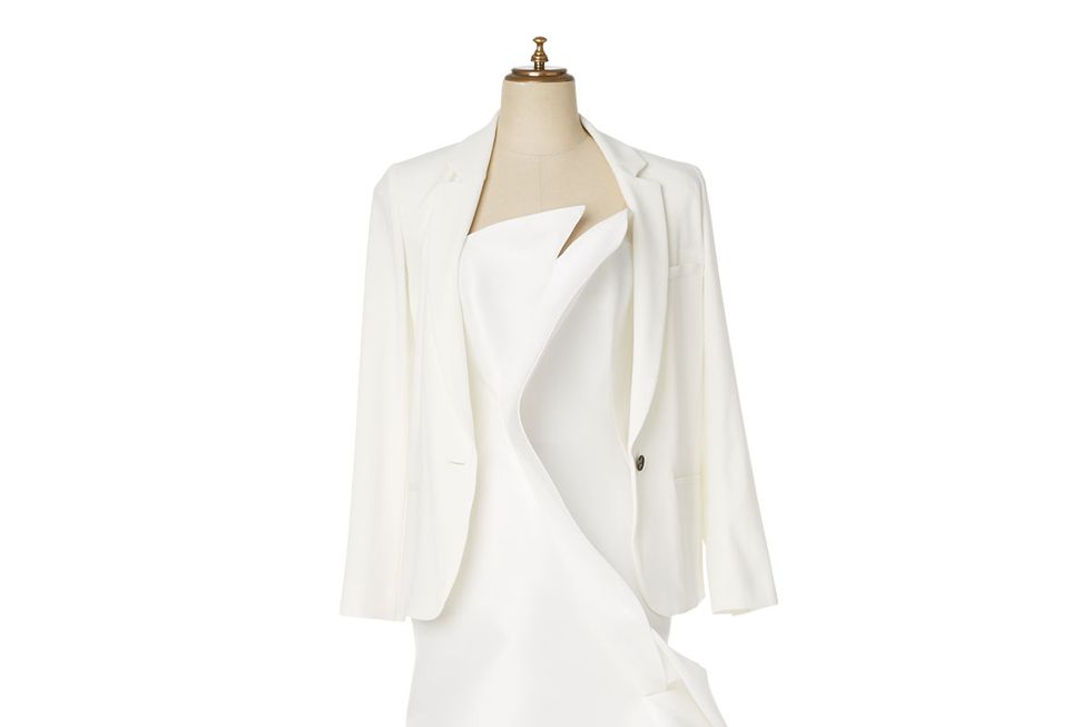 Product, Sleeve, Collar, Textile, White, Dress, Formal wear, One-piece garment, Fashion, Grey, 