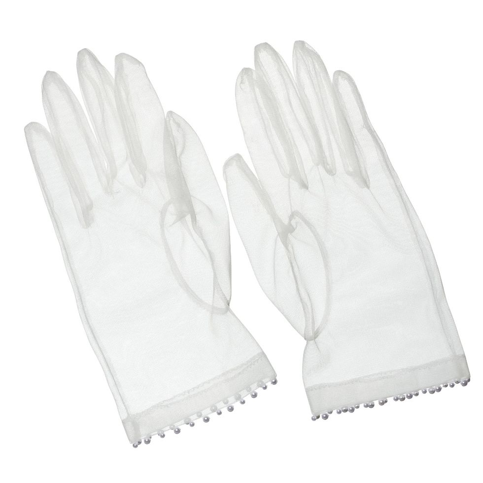 Glove, Safety glove, White, Personal protective equipment, Formal gloves, Hand, Fashion accessory, Finger, Latex, Sports gear, 