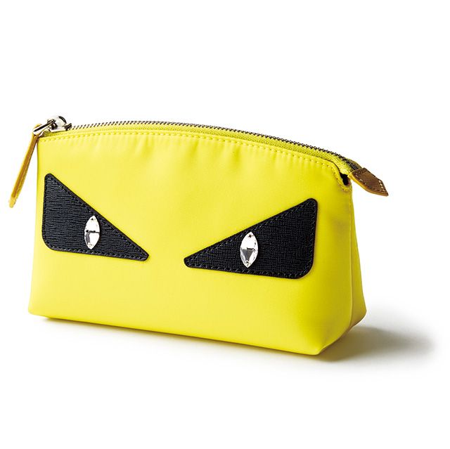 Yellow, Eye glass accessory, Bag, Coin purse, Symbol, Fictional character, Zipper, 
