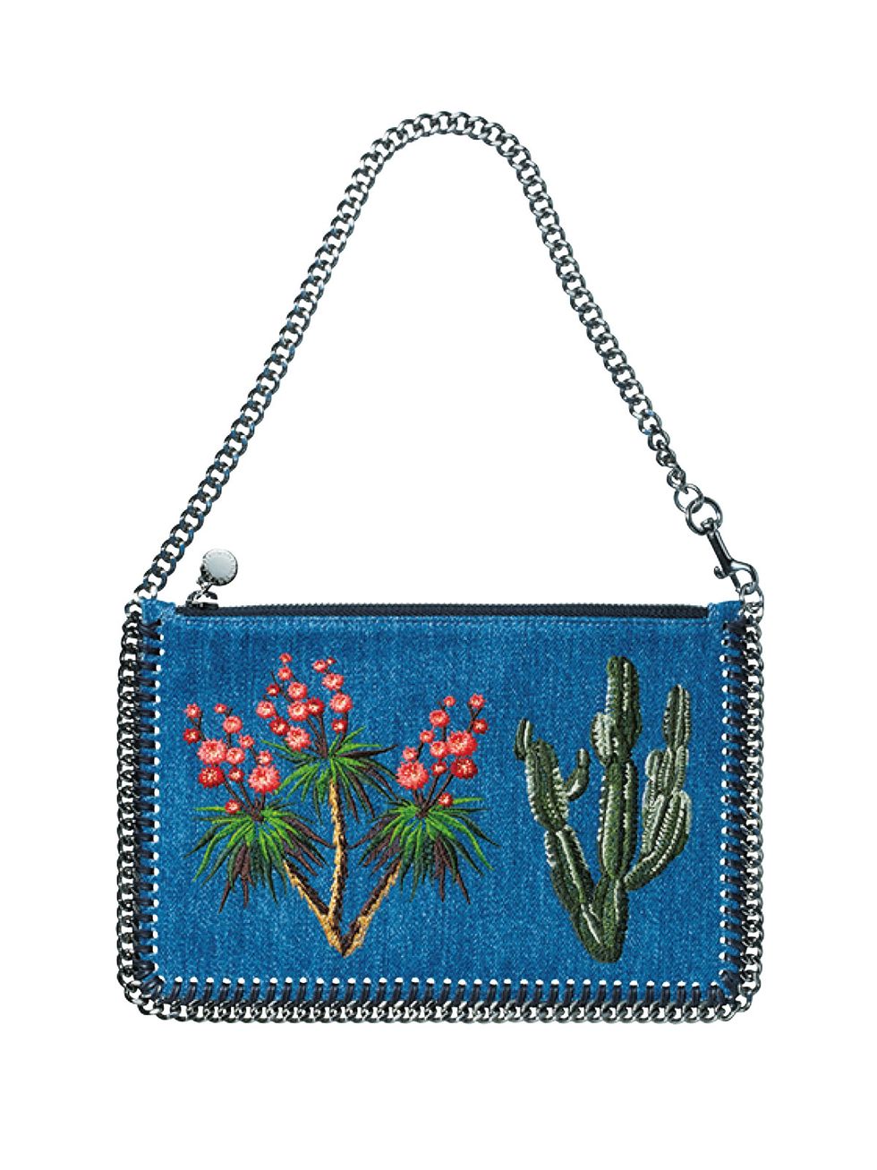 Handbag, Bag, Fashion accessory, Turquoise, Shoulder bag, Cactus, Tote bag, Plant, Chain, Luggage and bags, 