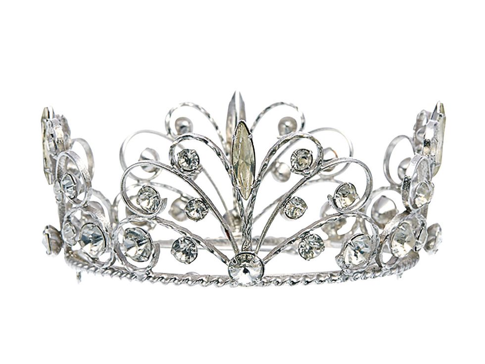 Headpiece, Crown, Hair accessory, Fashion accessory, Tiara, Jewellery, Headgear, Diamond, Metal, Silver, 