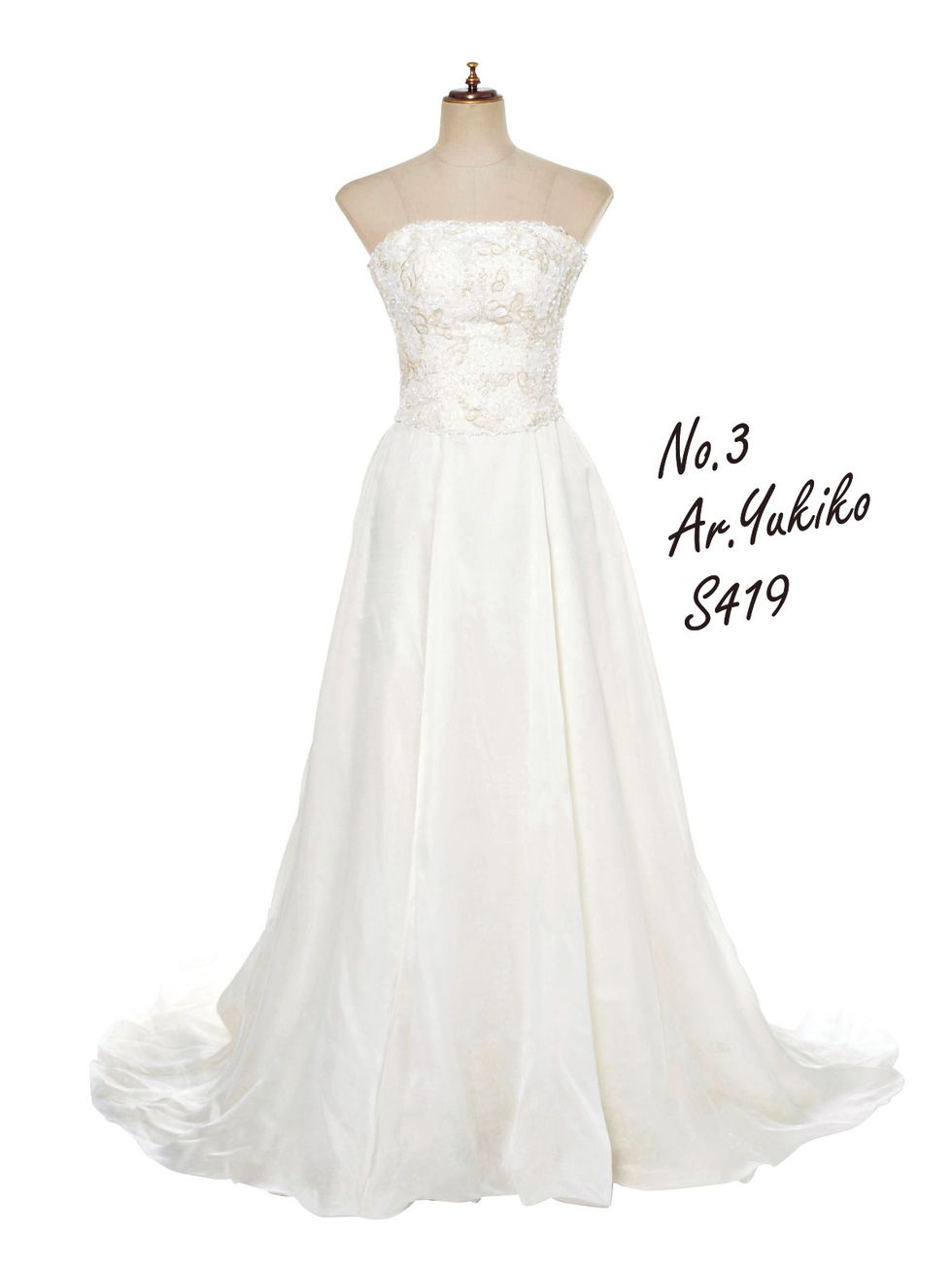 Gown, Clothing, Dress, Wedding dress, Bridal party dress, Shoulder, Bridal clothing, Strapless dress, A-line, Fashion model, 